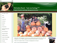 Tablet Screenshot of mcfaddenfamilyranch.com